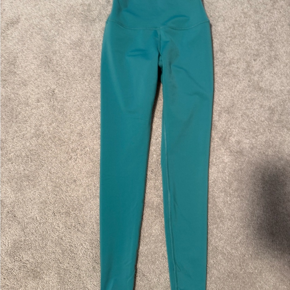 ALO Yoga teal highwaist airlift leggings